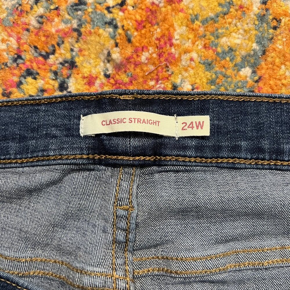 Levi's Women's Classic Straight Fit Stretch Jeans Size 24W - Picture 6 of 6